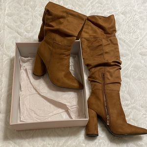 SOLD!! Beautiful Brown high heel Suede boots